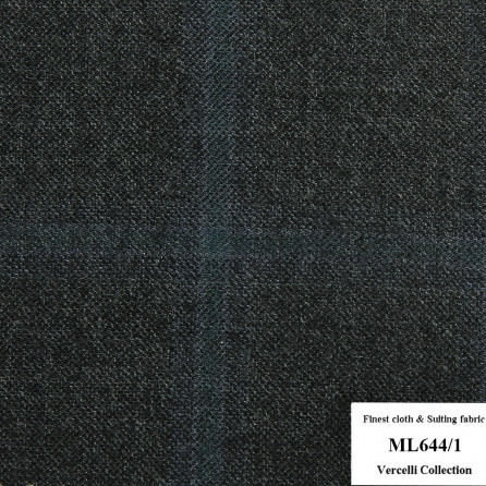 ML644/1 Vercelli CVM - Vải Suit 95% Wool - Xanh rêu Caro